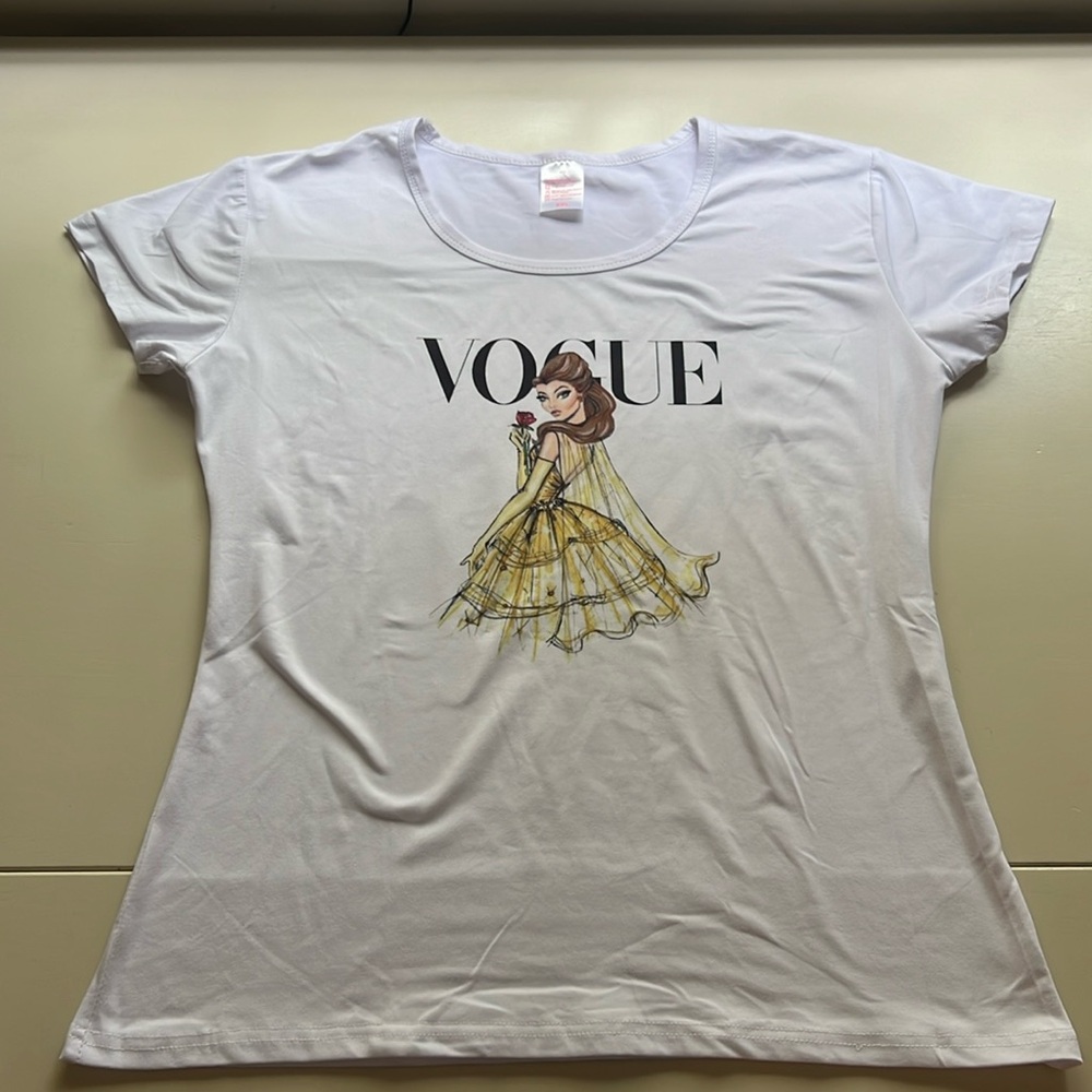 Disney Vogue Princess Belle White T-shirt